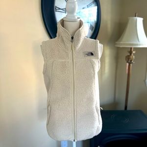 The North Face Beige Sherpa Vest